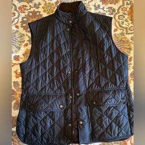 Barbour vest-lowerdale. Great shape. Small areas of friction wear